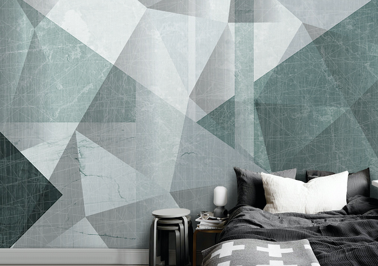 3D Green Diamond WG003 Wall Murals