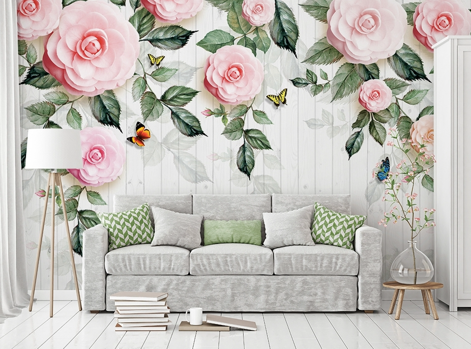 3D Flowers In Bloom WG310 Wall Murals