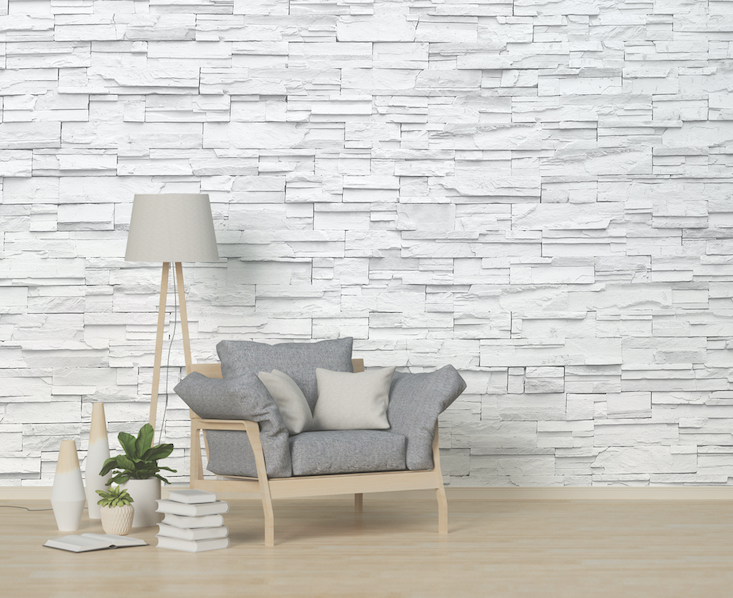 3D White Wall WG131 Wall Murals