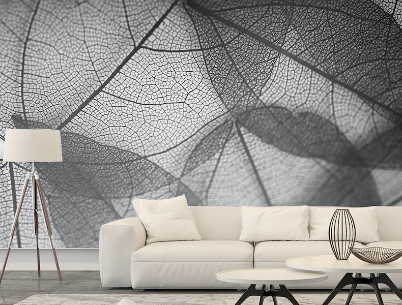 3D Transparent Leaves WG315 Wall Murals