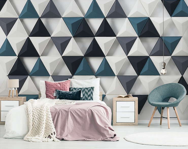 3D Simple Triangle WG012 Wall Murals