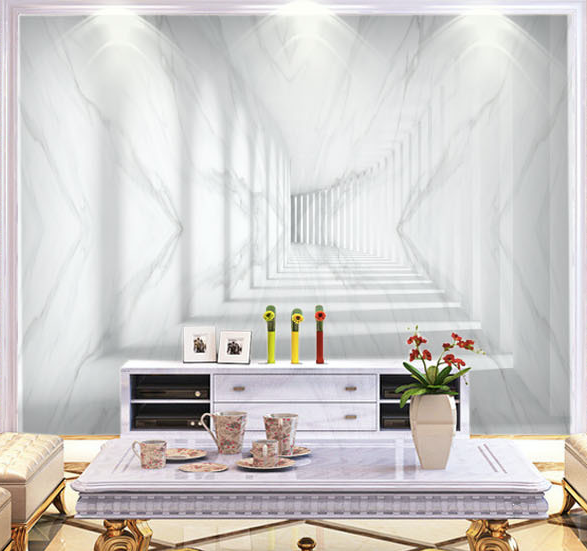 3D White Pattern WG307 Wall Murals