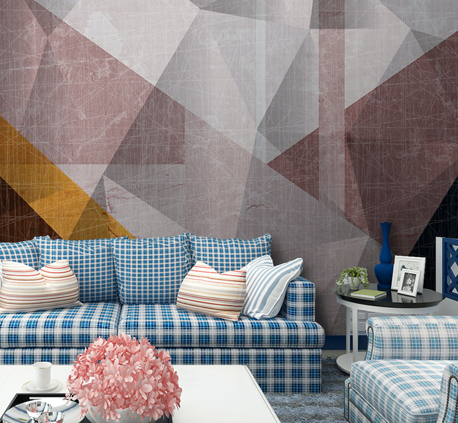 3D Modern Geometry WG059 Wall Murals