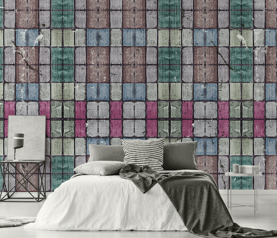 3D Colored Bricks WG096 Wall Murals