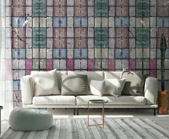 3D Colored Bricks WG096 Wall Murals