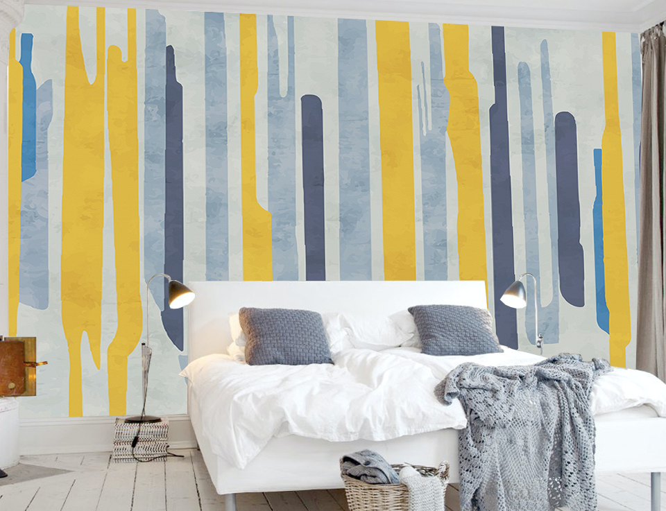 3D Color Stripes WG118 Wall Murals