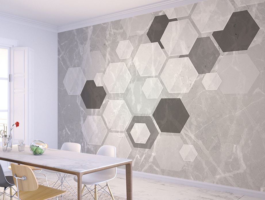 3D Polygonal Patchwork WG127 Wall Murals