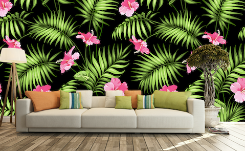 3D Pink Flowers WG167 Wall Murals