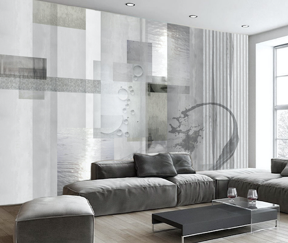 3D Simple White WG231 Wall Murals