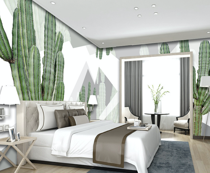 3D Tall Cactus WG255 Wall Murals