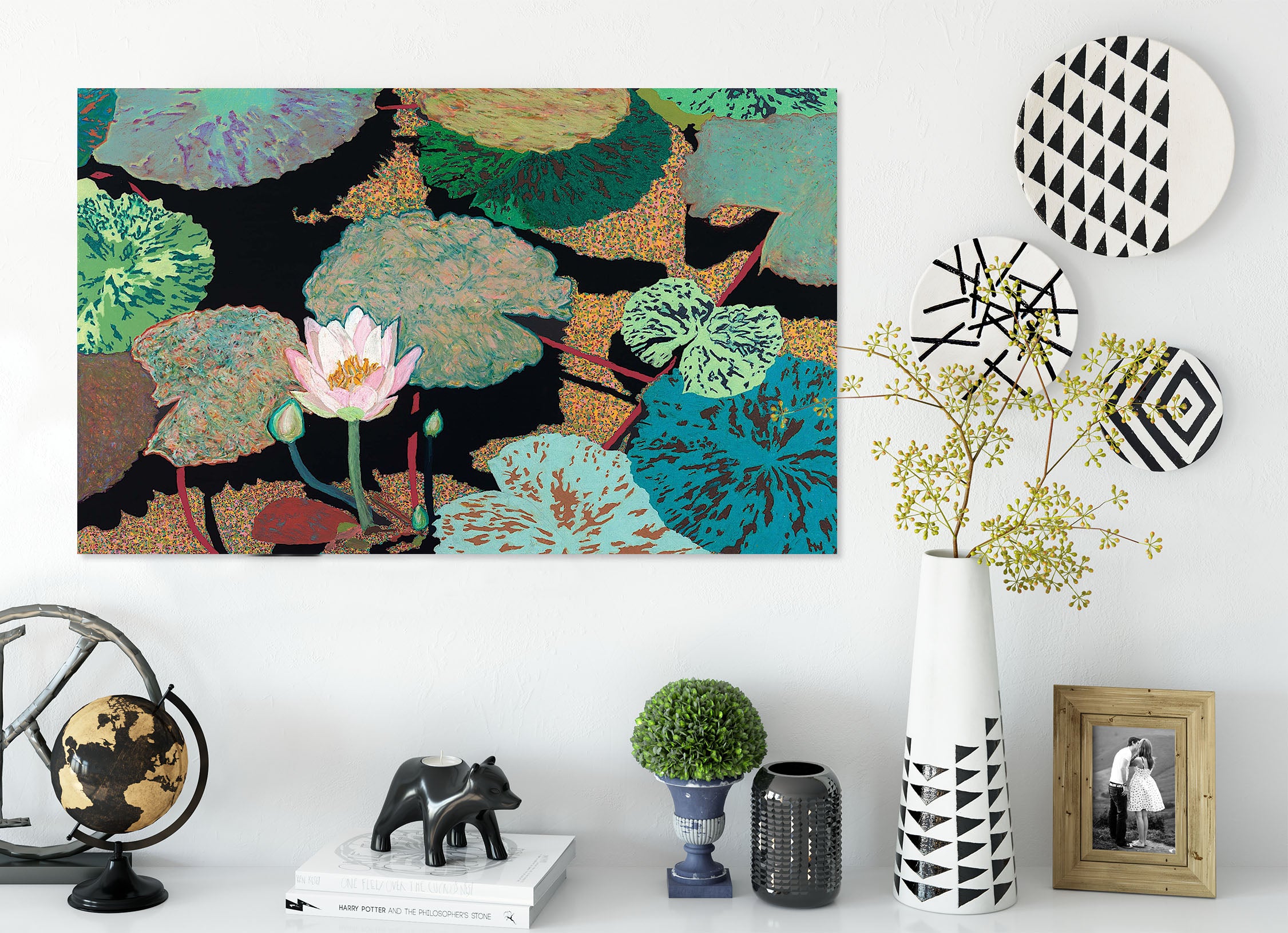 3D Pink Lotus 262 Allan P. Friedlander Wall Sticker