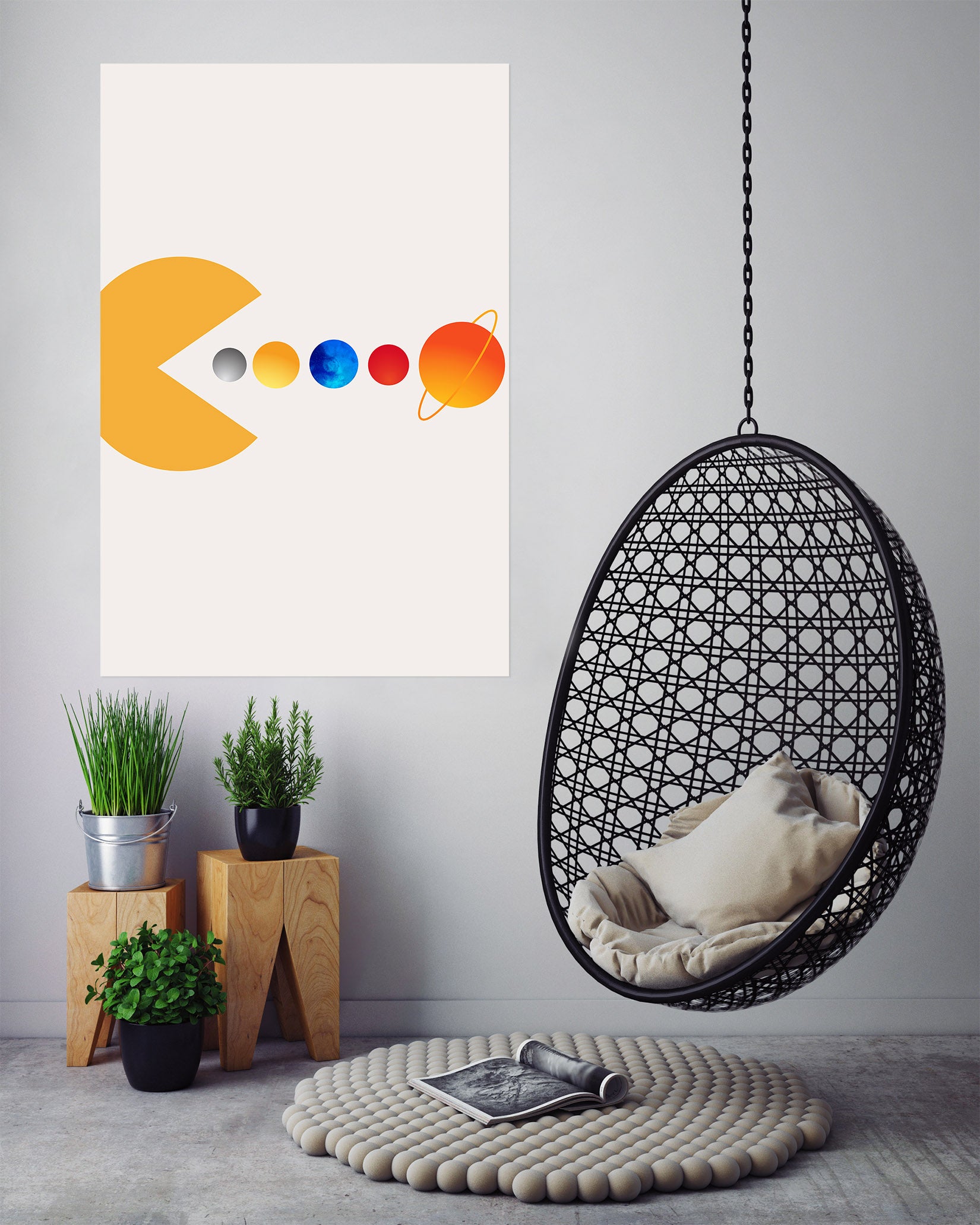 3D Golden Circle 247 Boris Draschoff Wall Sticker