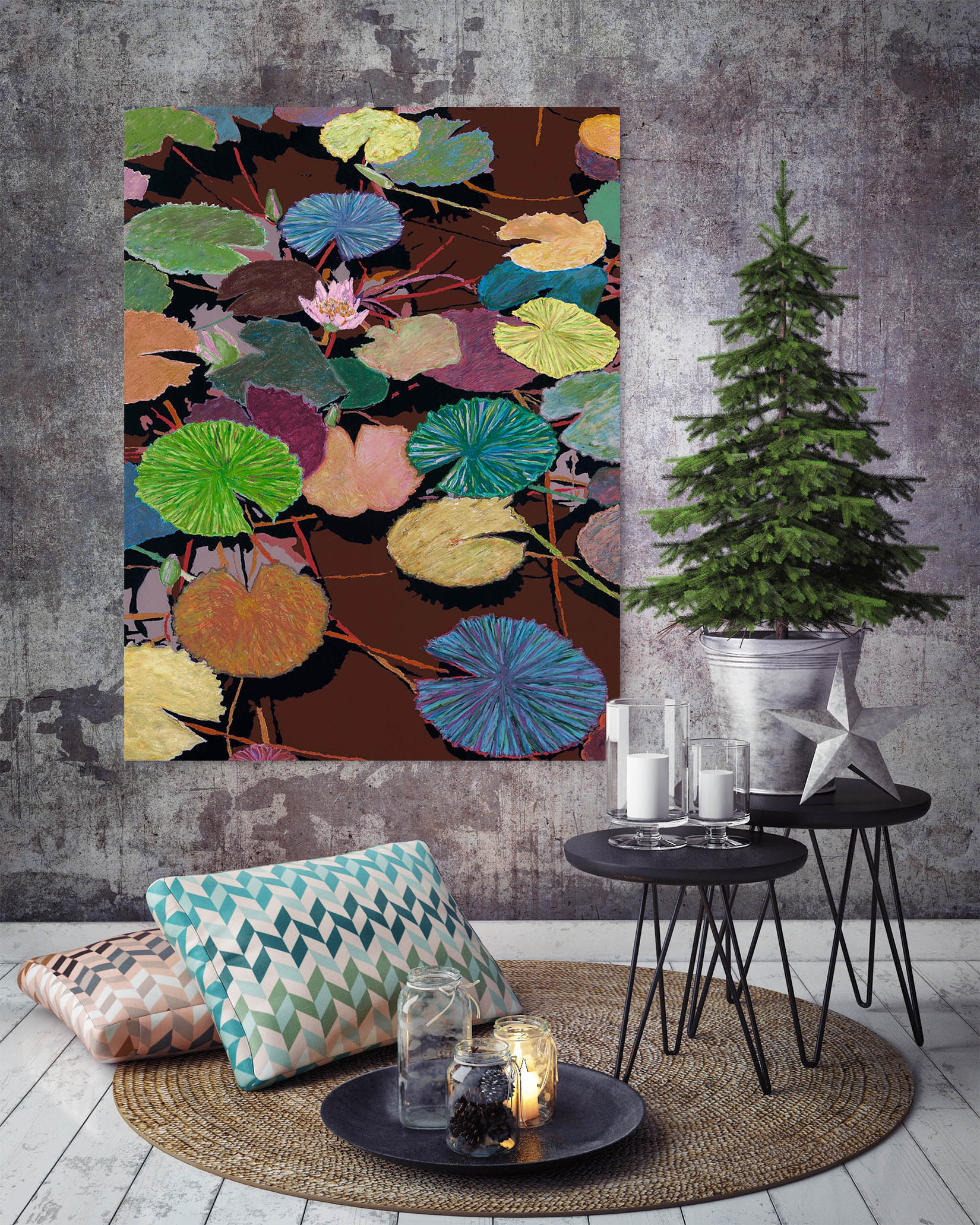 3D Muddy Waters 284 Allan P. Friedlander Wall Sticker