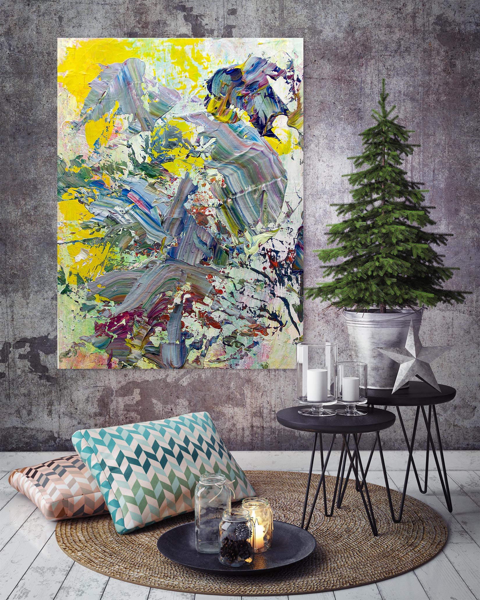 3D Abstract Art 288 Allan P. Friedlander Wall Sticker