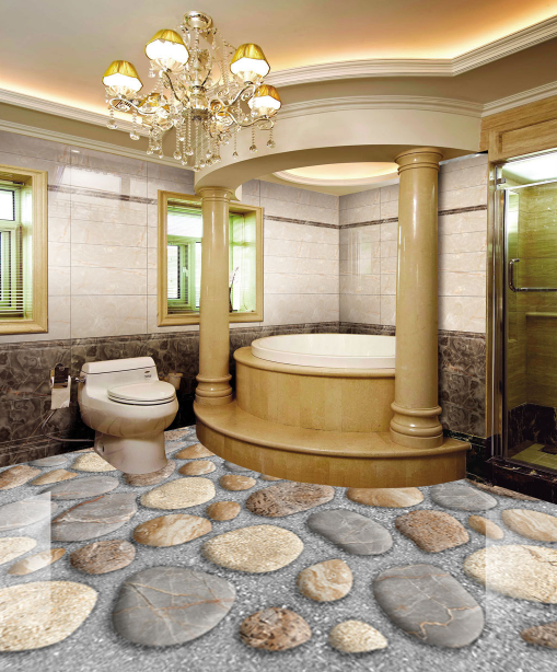 3D Stone 141 Floor Mural Wallpaper AJ Wallpaper 2