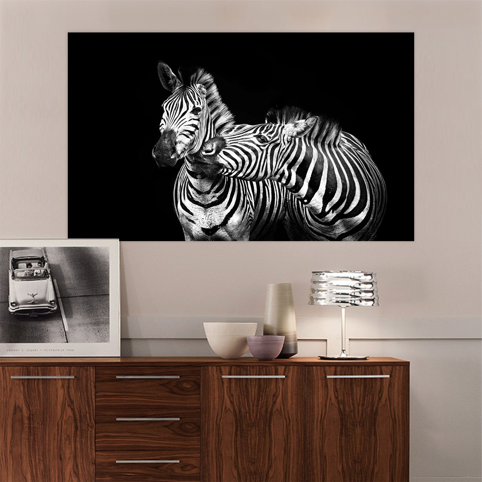 3D Zebra Play 136 Animal Wall Stickers Wallpaper AJ Wallpaper 2