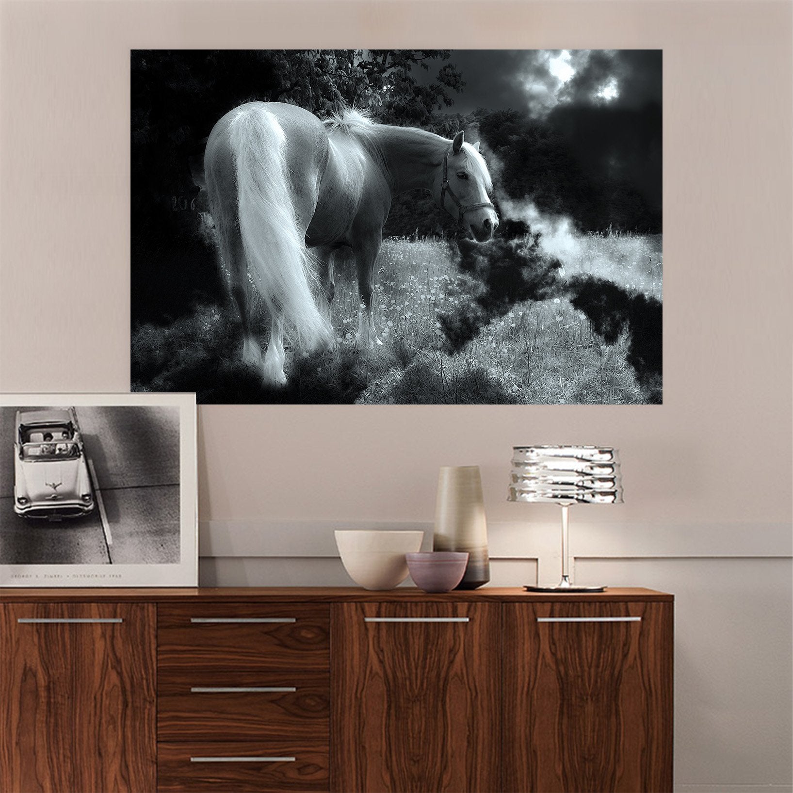 3D Stone Horse 66 Animal Wall Stickers Wallpaper AJ Wallpaper 2