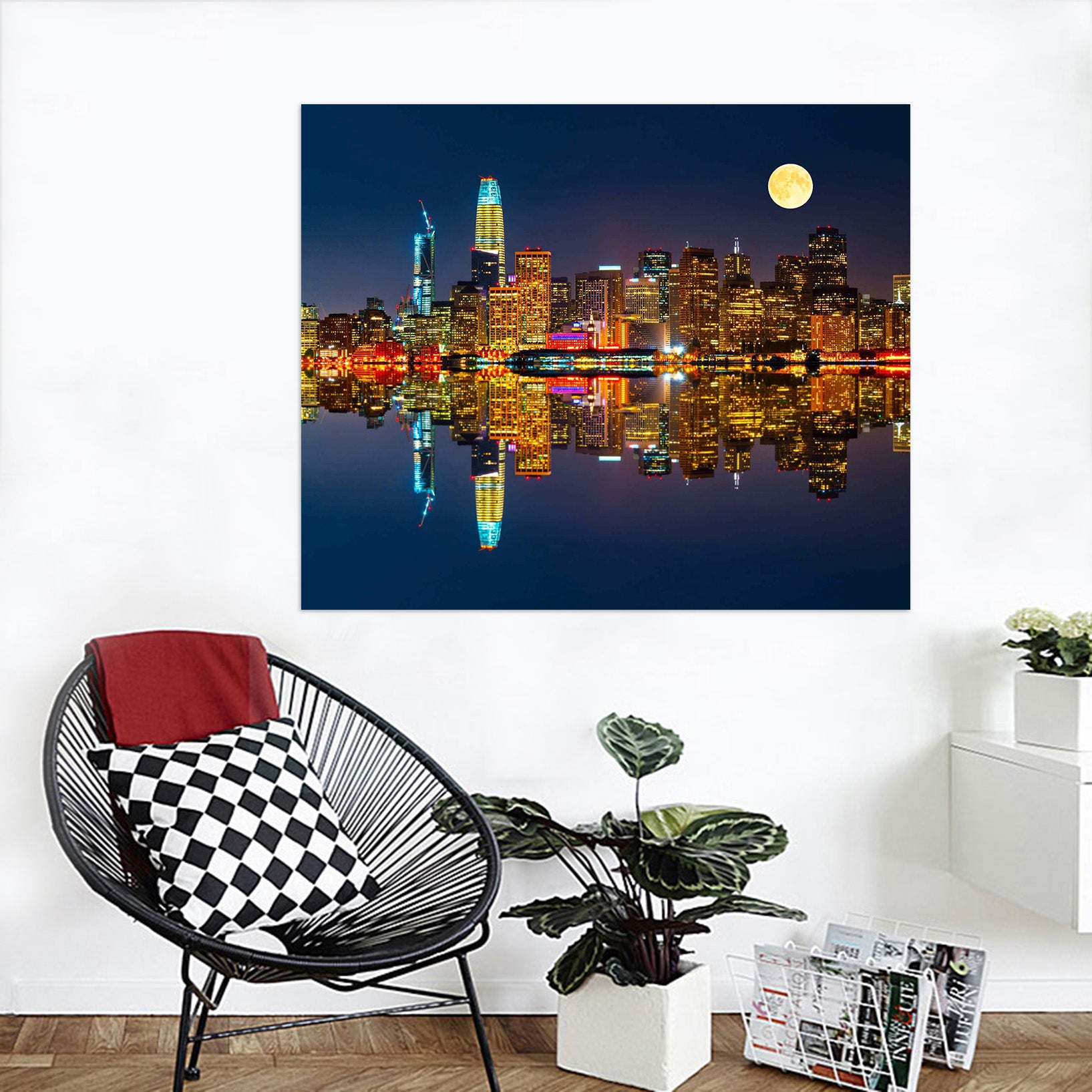 3D Night City 136 Marco Carmassi Wall Sticker