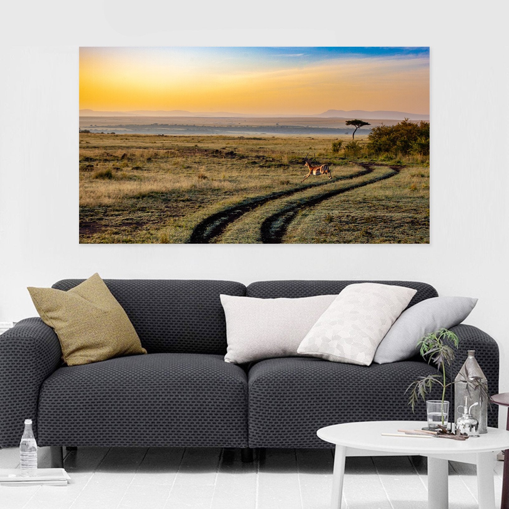 3D Sunset Antelope 29 Animal Wall Stickers Wallpaper AJ Wallpaper 2
