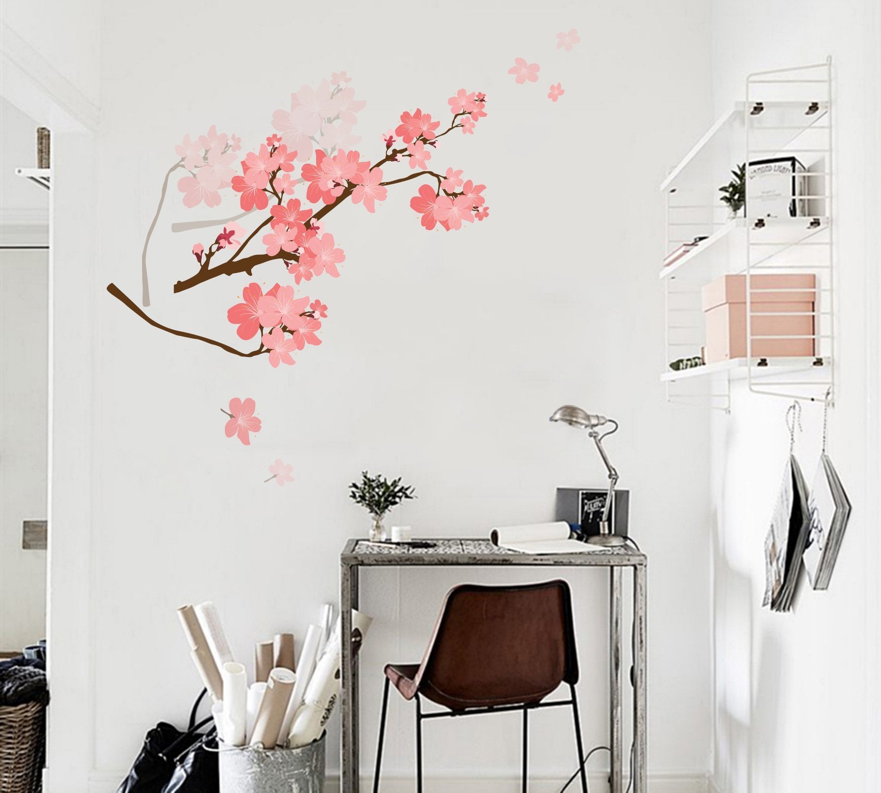 3D Peach Blossom Branch 167 Wall Stickers Wallpaper AJ Wallpaper