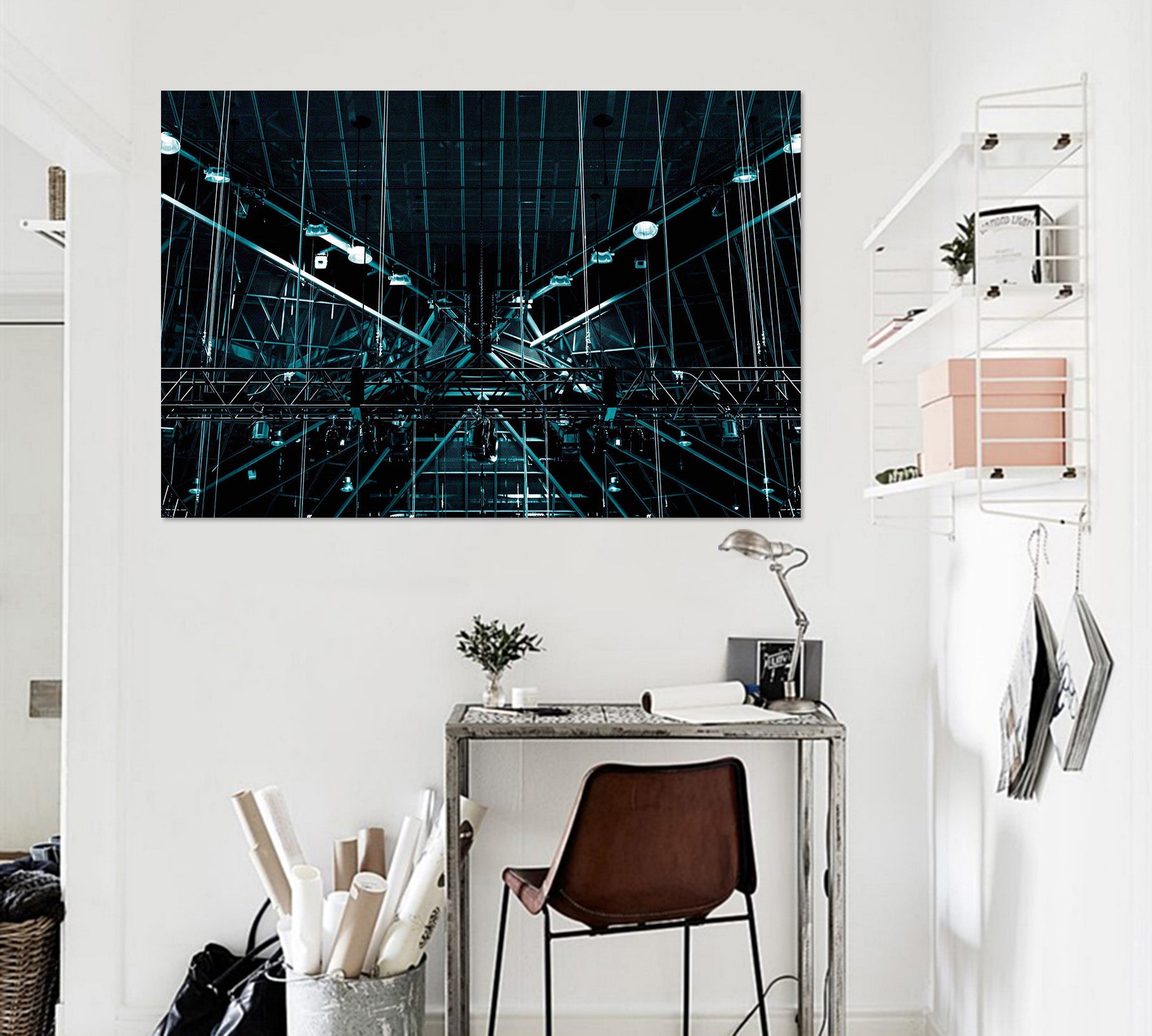 3D Reinforced Shelf 019 Noirblanc777 Wall Sticker