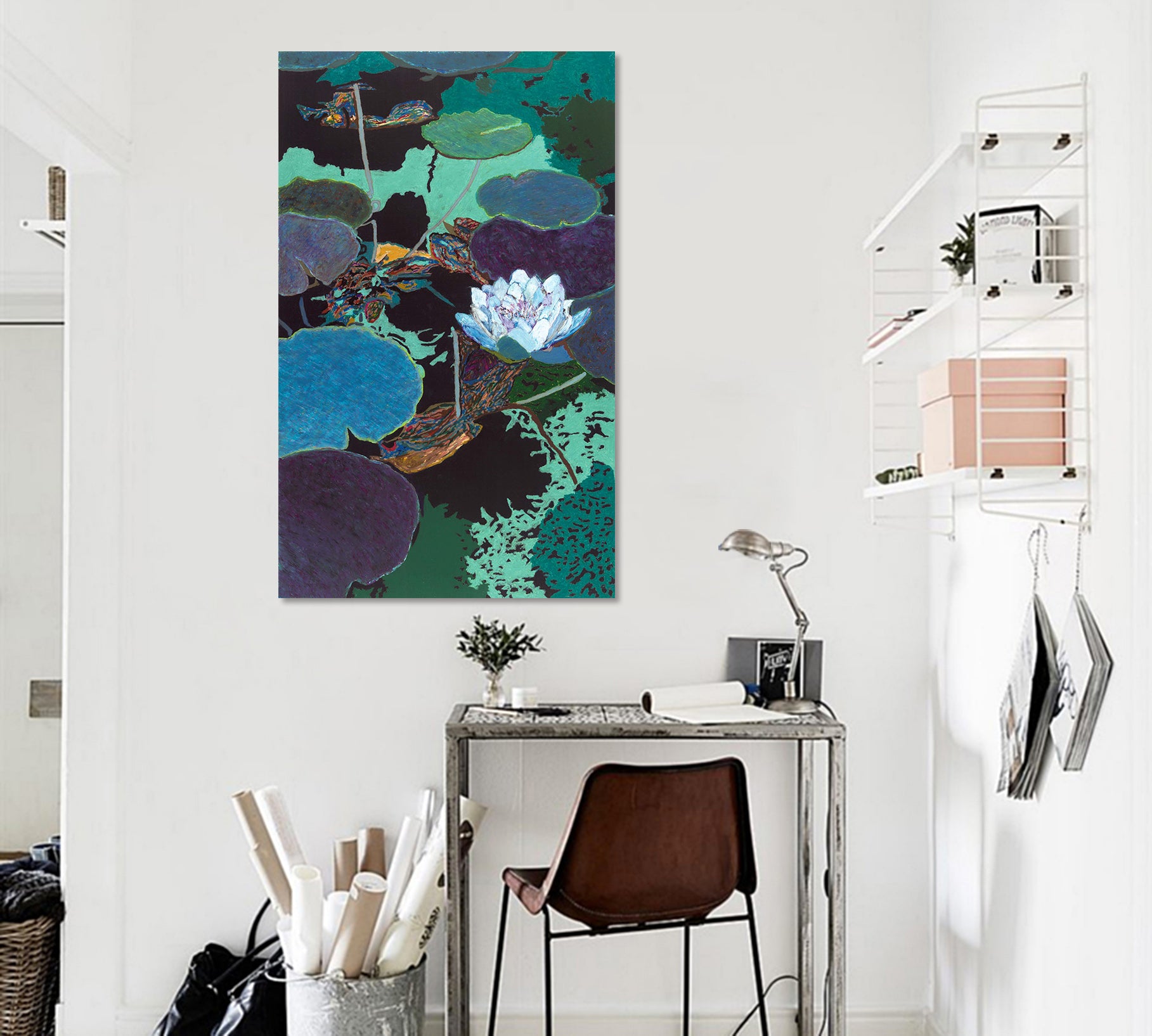 3D White Lotus 278 Allan P. Friedlander Wall Sticker