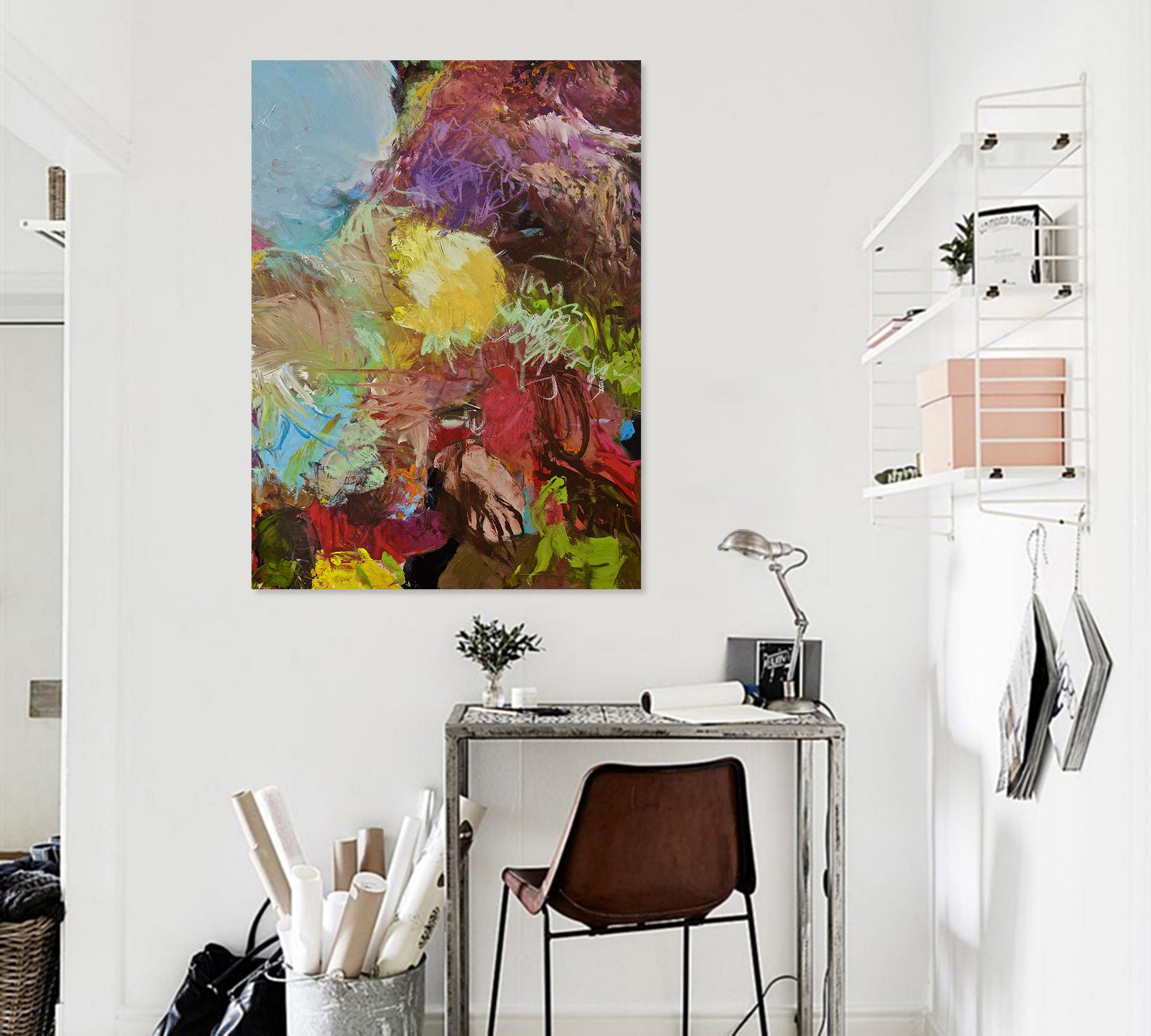 3D Painted Flowers 273 Allan P. Friedlander Wall Sticker