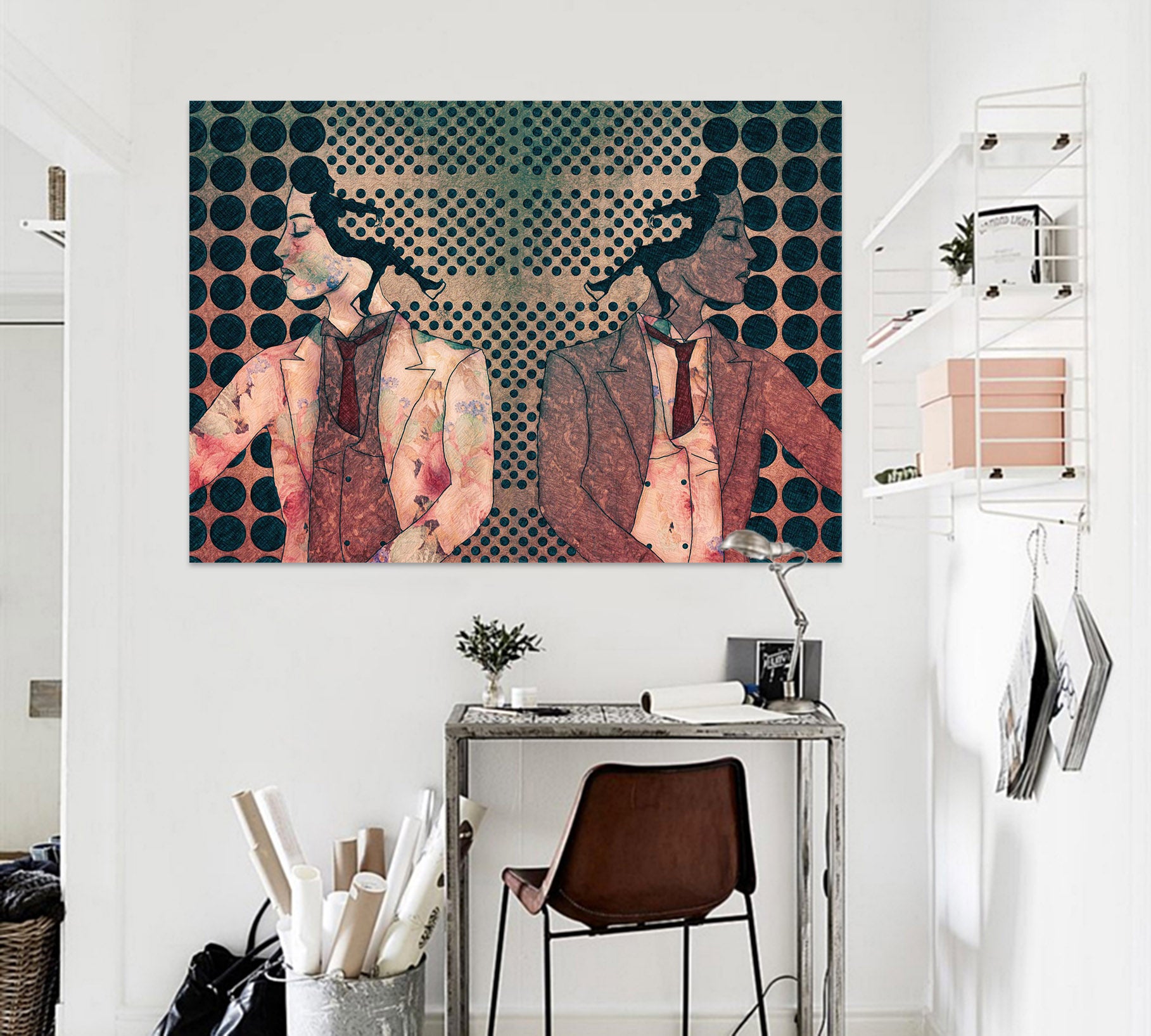 3D Suit Girl 012 Marco Cavazzana Wall Sticker