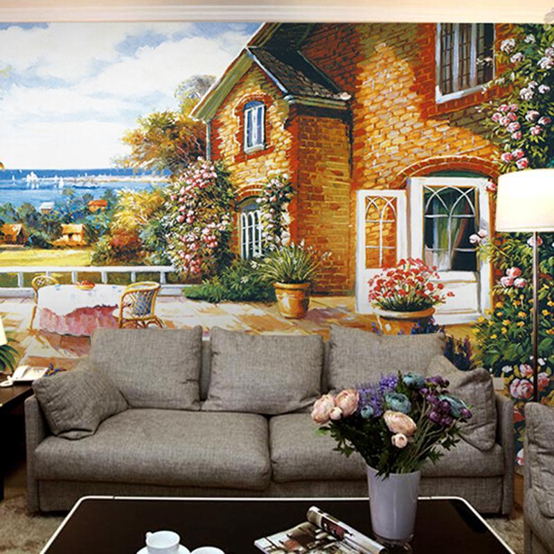 3D House Flower 134 Wallpaper AJ Wallpaper