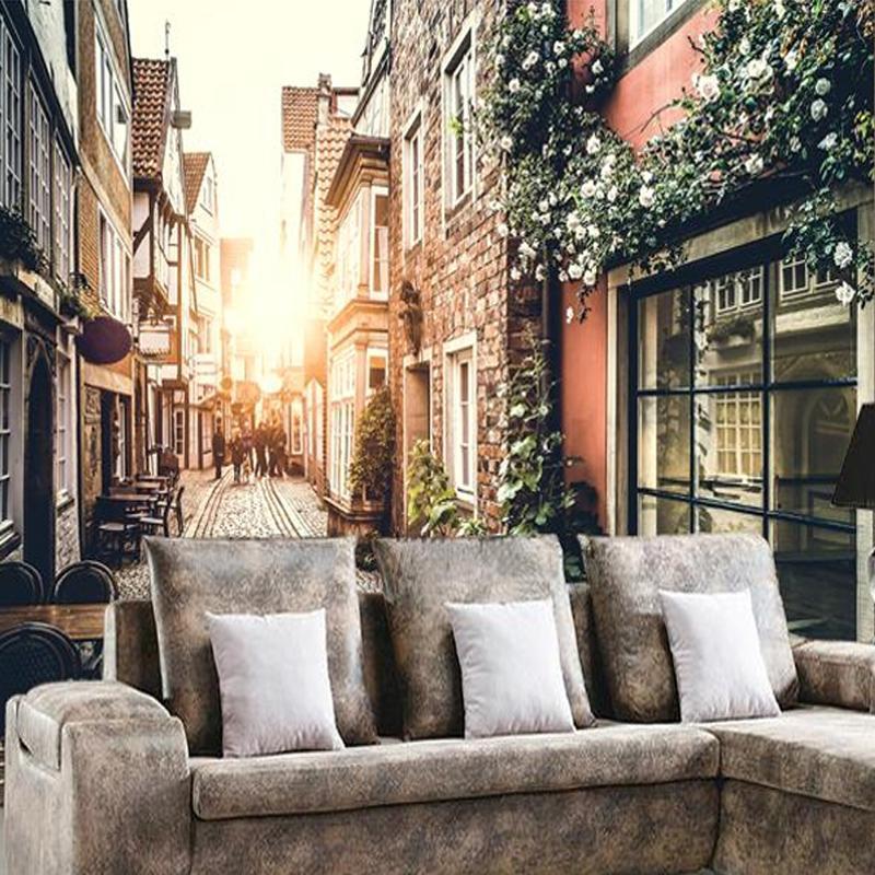 3D Sunny Alley 074 Wallpaper AJ Wallpaper