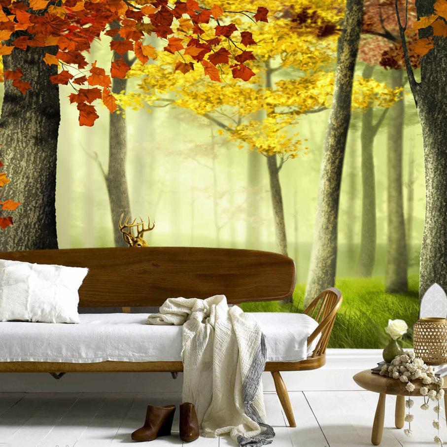 3D Maple Deer 090 Wallpaper AJ Wallpaper