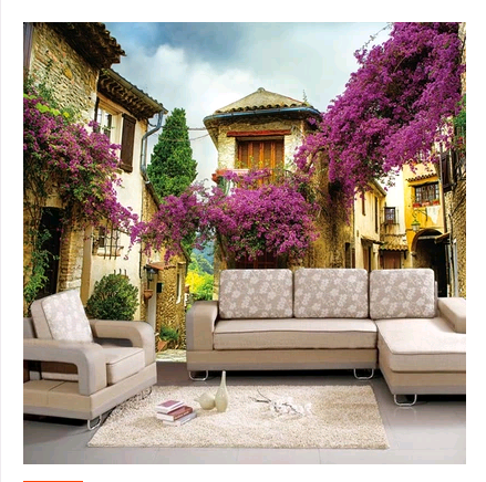 3D Alley Flowers 057 Wallpaper AJ Wallpaper