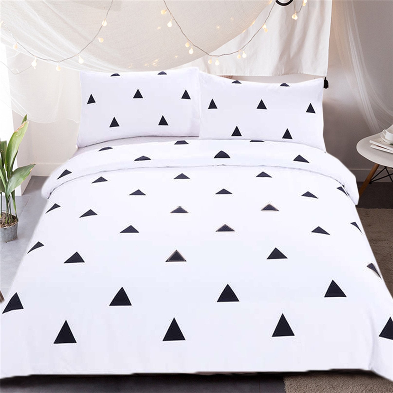 3D Simple Triangle 153 Bed Pillowcases Quilt Wallpaper AJ Wallpaper