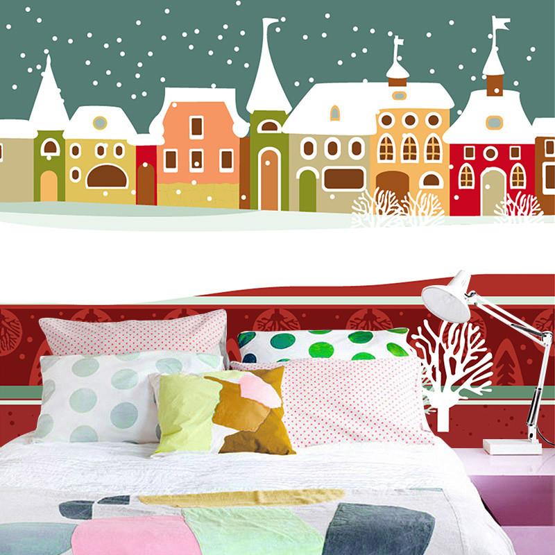 3D Christmas Building Sky 762 Wallpaper AJ Wallpaper