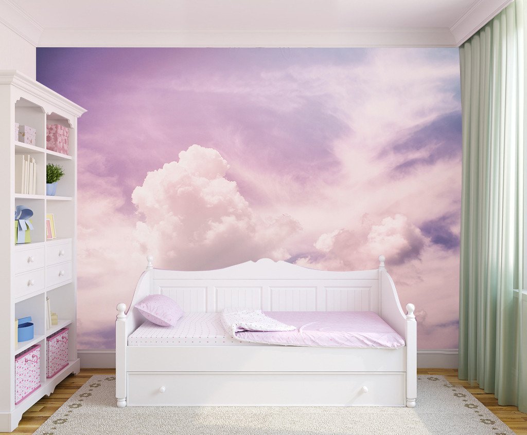 3D Fairy Purple Clouds 823 Wallpaper AJ Wallpaper