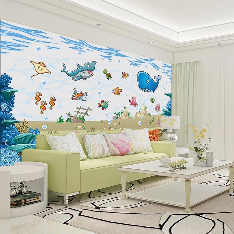 3D Swimming Seabed Whale 56 Wallpaper AJ Wallpaper