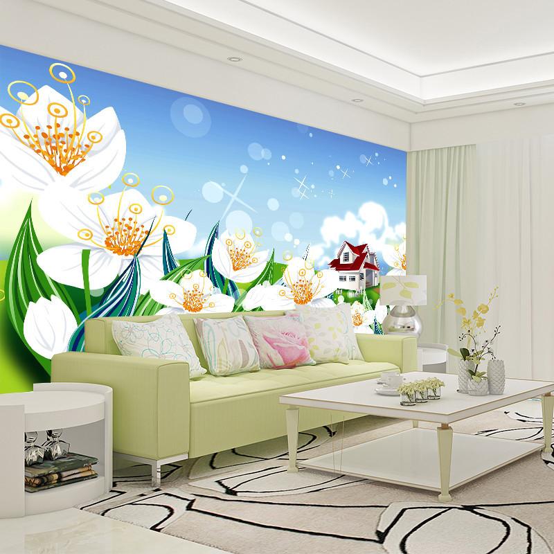 3D White Blossoming Flower 33 Wallpaper AJ Wallpaper