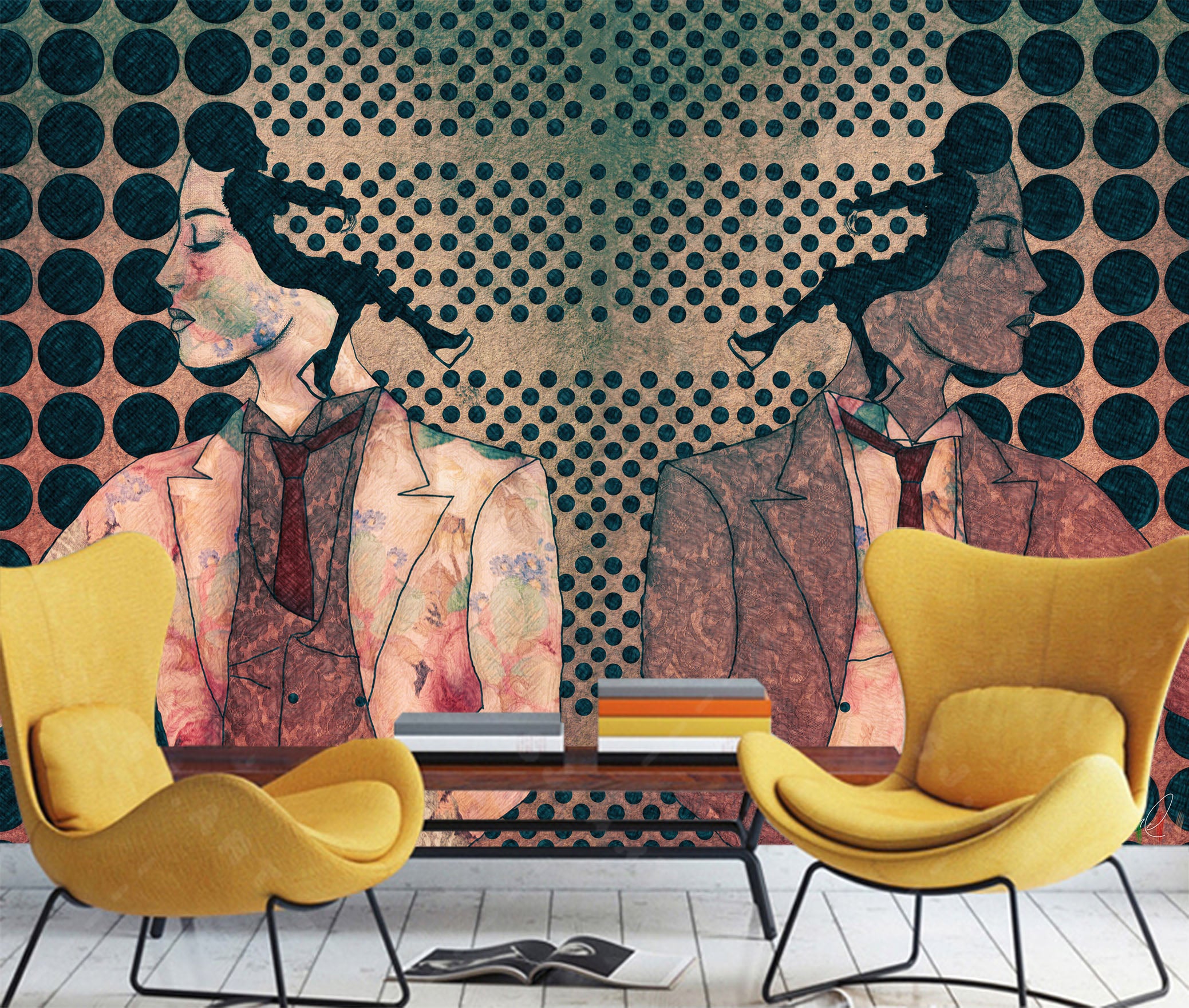 3D Girl Spot 1403 Marco Cavazzana Wall Mural Wall Murals