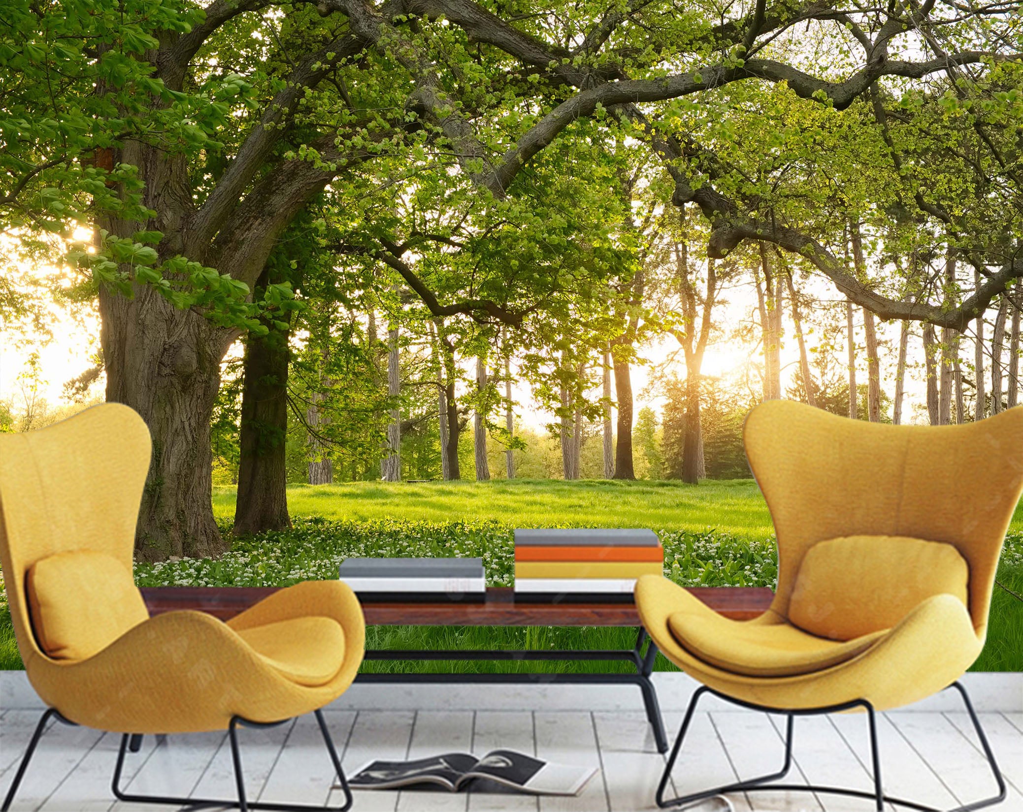 3D Grass Sunshine 1504 Wall Murals