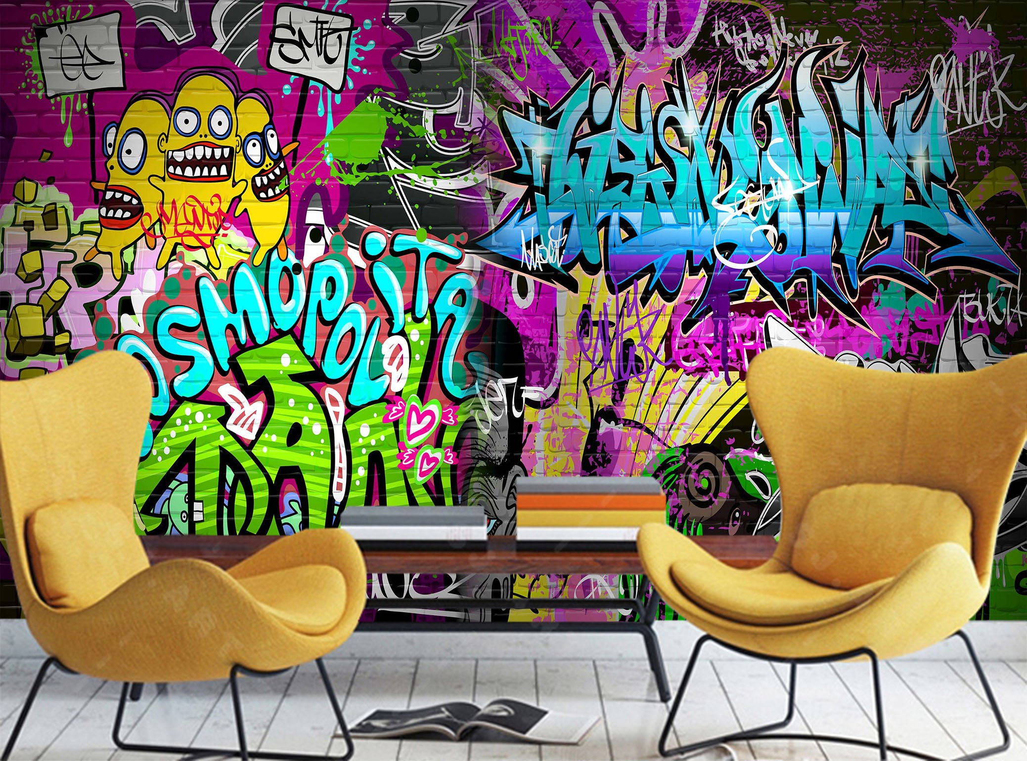 3D Graffiti 1512 Wall Murals