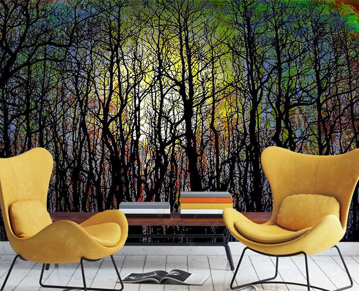 3D Shadow Forest Branch 93 Wallpaper AJ Wallpaper