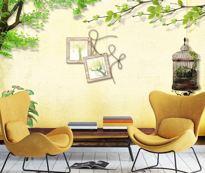 3D Tree Cadge Bird 077 Wallpaper AJ Wallpaper