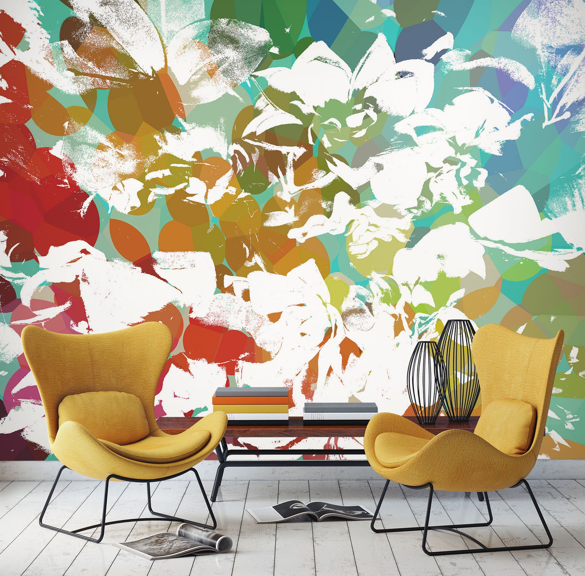 3D Color Pattern 19101 Shandra Smith Wall Mural Wall Murals