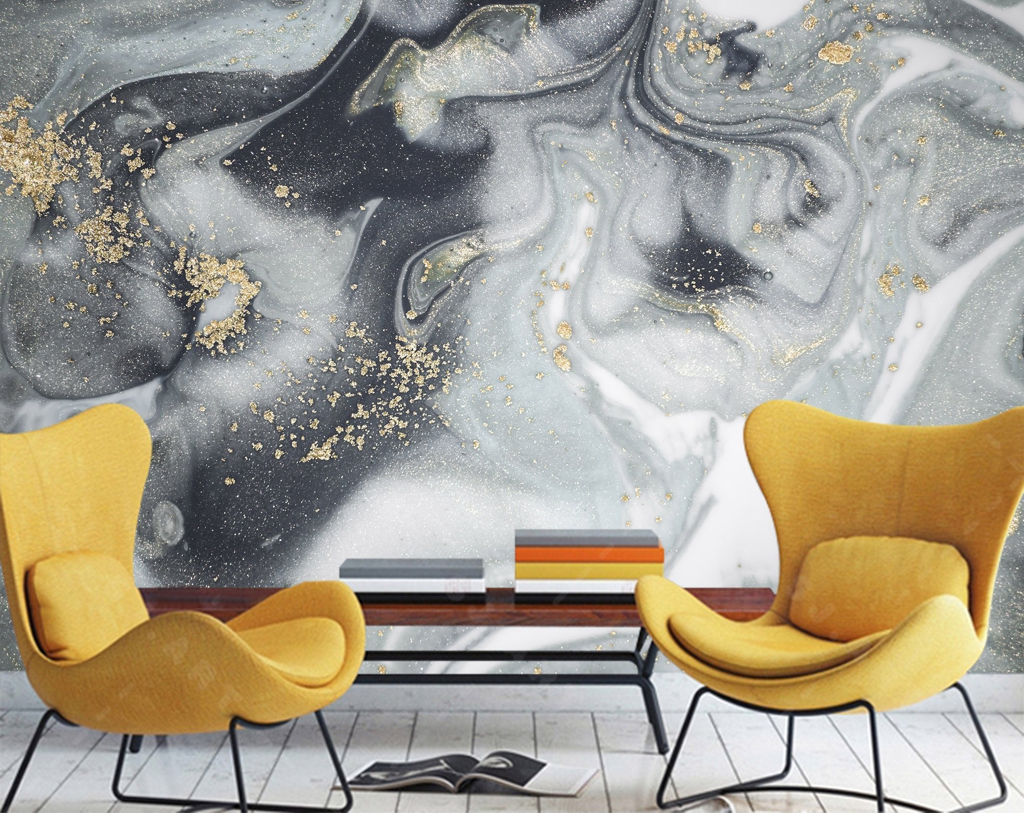 3D Gold Powder Sway 69 Wallpaper AJ Wallpaper