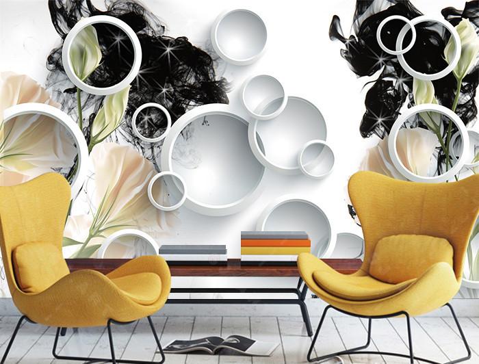 3D Ink Painting Flower 283 Wallpaper AJ Wallpaper