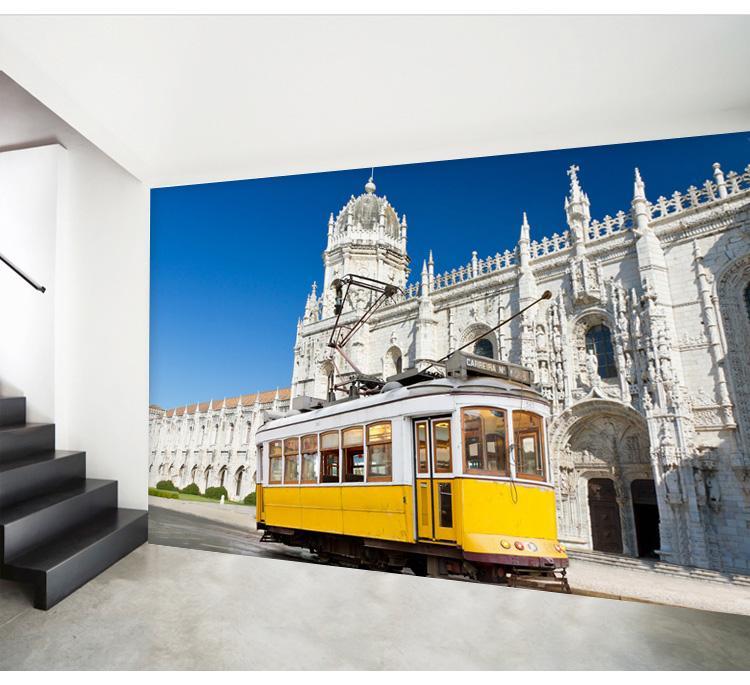 3D Tram Castle 121 Wallpaper AJ Wallpaper