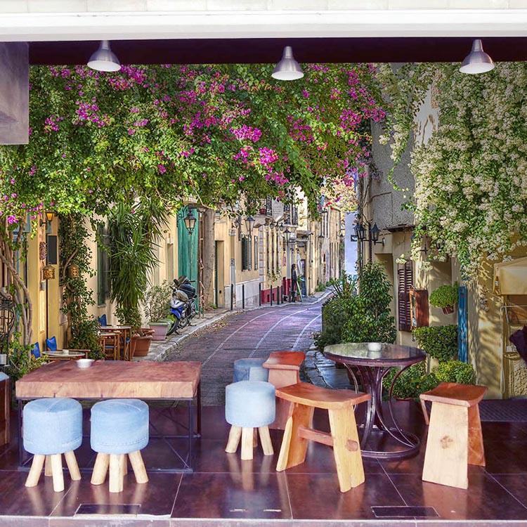 3D Alley Rattan 075 Wallpaper AJ Wallpaper