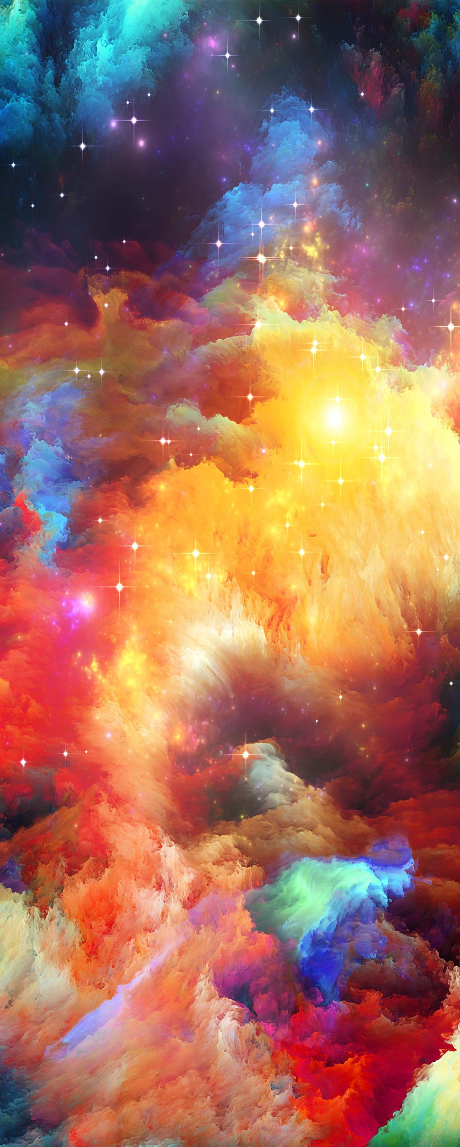 3D Bright Color Stars Sky 1006 Stair Risers Wallpaper AJ Wallpaper