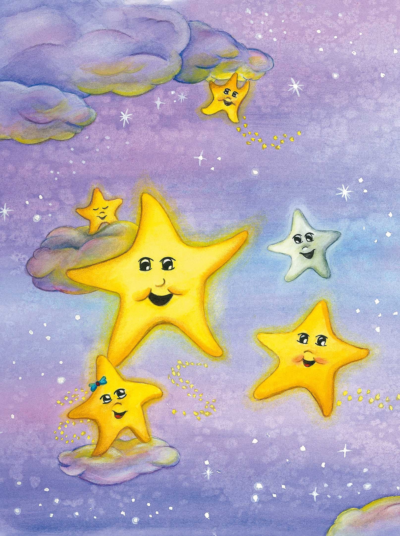 3D Lovely Stars Sky 1003 Stair Risers Wallpaper AJ Wallpaper
