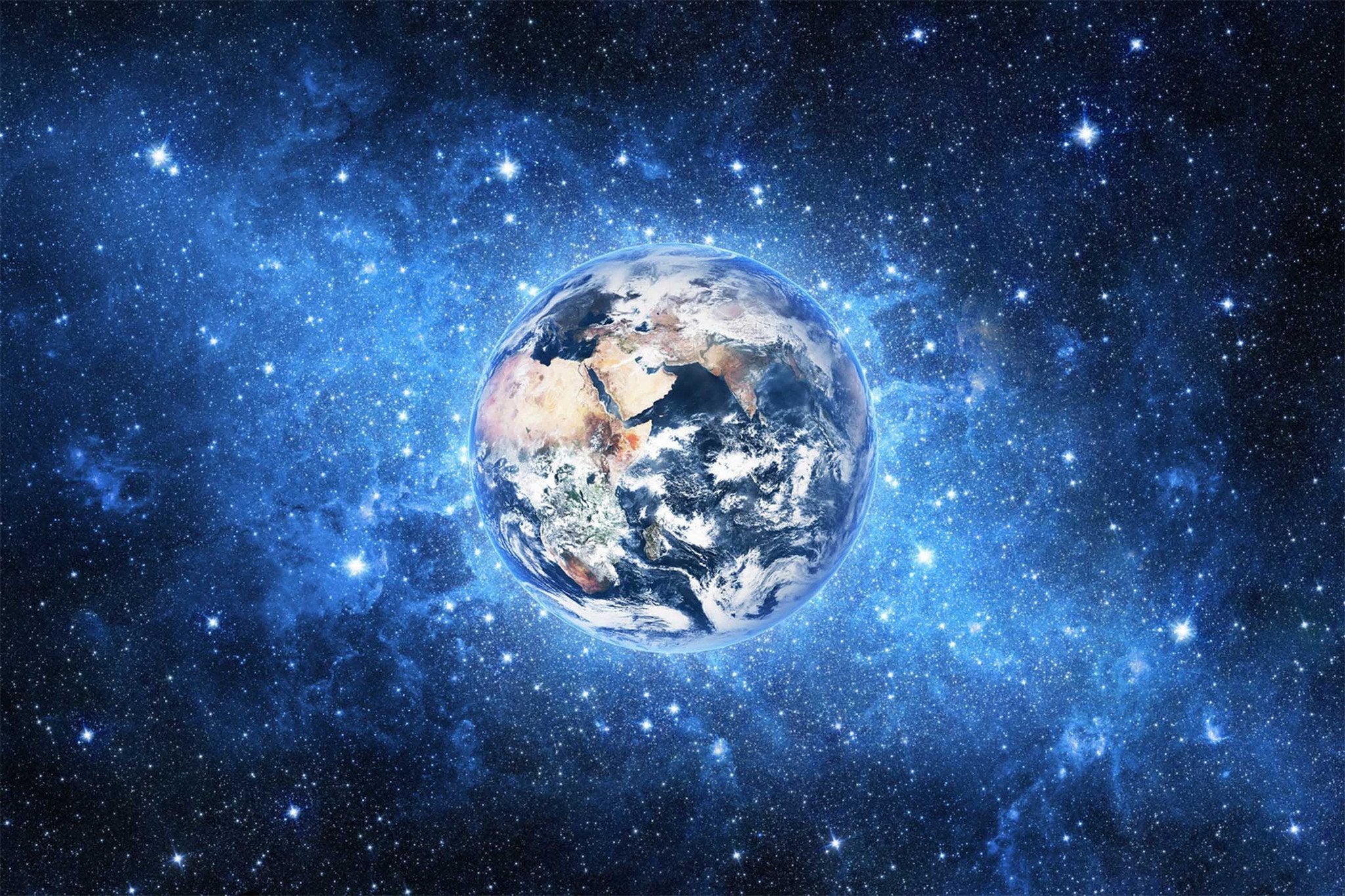 Stars Sky Earth Wallpaper AJ Wallpaper